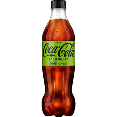 COCA COLA LIME Zero Sugar Soft Drink Lemonade Soda Bottle 500ml 16.9 fl oz