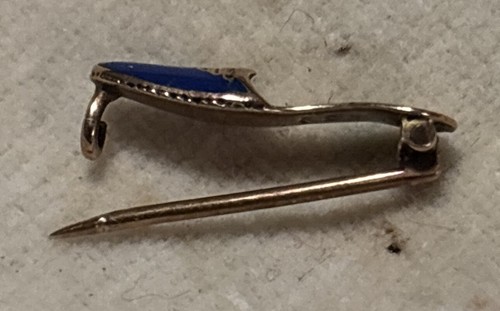 Antike 20er Jahre Freimaurer Shiriner Emaille SCHUHNADEL - 14k Gelbgold RAR - Bild 4 von 7