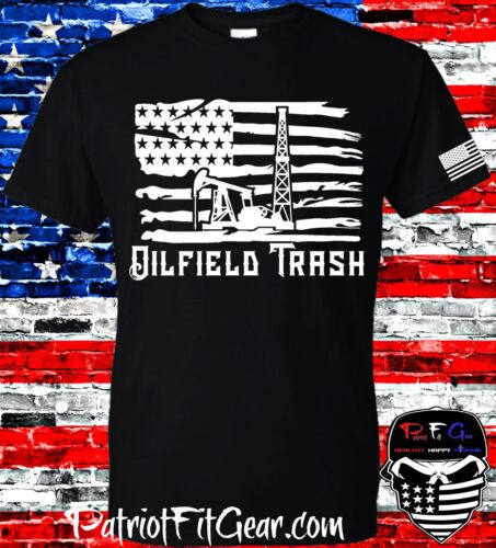 t-shirt,Oilfield Trash,Flag,Oil Life,Roughneck,Oilfield Worker,Hitch LIfe,Hoodie - Picture 1 of 67