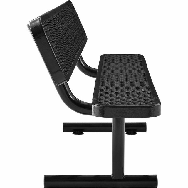 Hampton Bay Aubrey Outdoor Bench Weather/rust-resistant Metal Steel