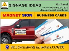 24x12 Inch Custom Car Magnet Sign Printing