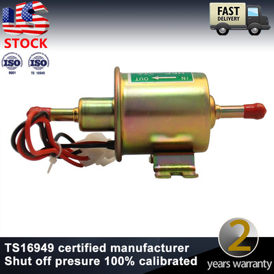12V Electric Fuel Pump Gasoline Diesel Marine Carburetor 2.5-4PSI Low Pressure