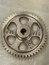 BOSTON GEAR BRONZE WORM GEAR 12.5:1 RATIO 3/8" BORE 1/8" KEY WAY 16P 50 TEETH  