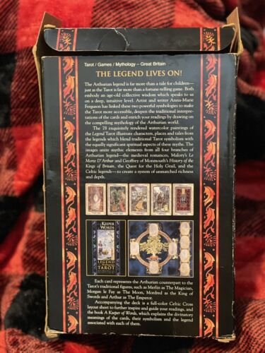 Legend The Arthurian Tarot Anna-Marie Ferguson 1995- With Full Size Book! - Picture 3 of 24