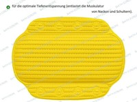 Samoa Gelb Nackenpolster Sicherheitseinlage 32 X 22 Cm - Pvc Schaum.