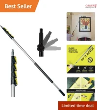 5-12 Feet Extendable Telescoping Pole for High  Gutter & Window Cleaning