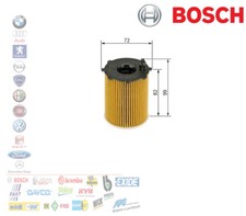 FILTRO OLIO CITROEN BERLINGO C3 C4 C5 PEUGEOT 207 RANCH 1.6 HDI BOSCH 1457429238