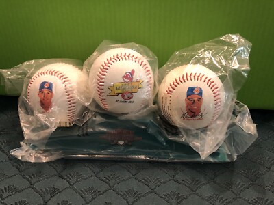 1997 Cleveland Indians Baseballs Set McDonald's “Sluggers Series