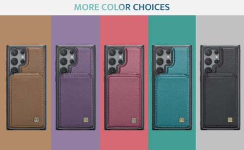 For Samsung Galaxy S23 Ultra S22 S21 Plus RFID Blocking Leather Wallet Card Case - Picture 3 of 79