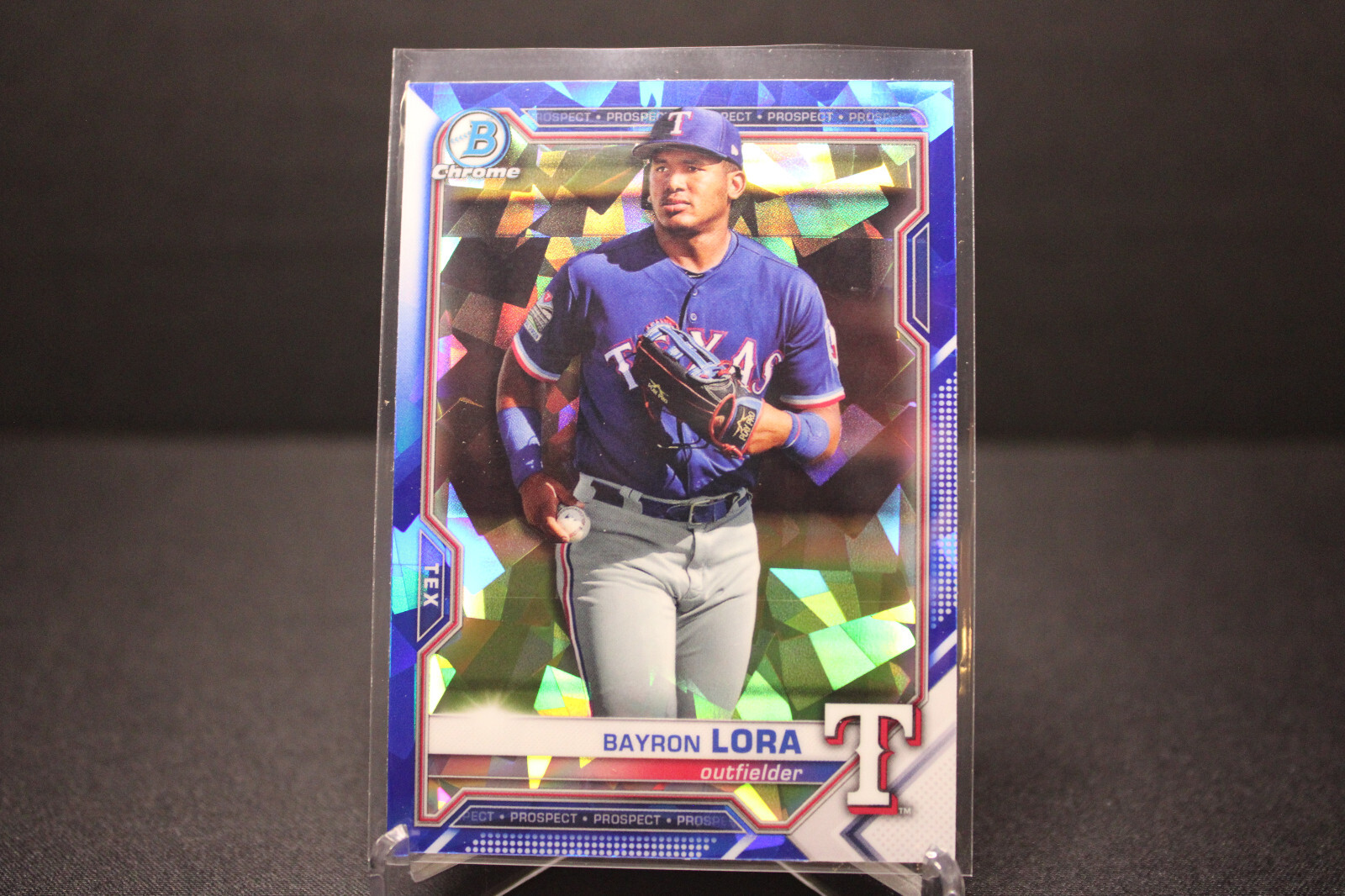 2020 Bowman Chrome Sapphire BAYRON LORA BASE #BCP-139 Texas Rangers