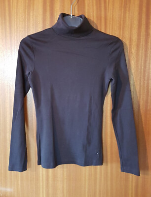Zero Rollkragen Pullover dunkelbraun Gr. XS 34 neuwertig