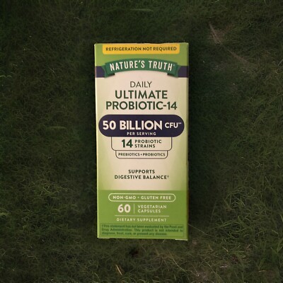 NATURE S TRUTH Ultimate PROBIOTIC-14    50 Billion CFU. 60 VEG CAPSULES. NEW!!!
