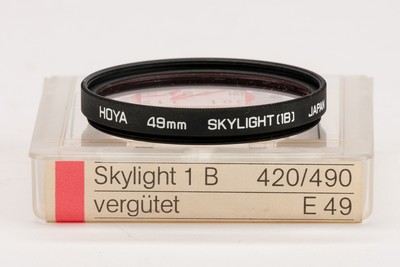 Hoya 49mm Skylight (1B) 49 mm Skylightfilter Filter E