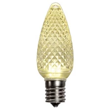 25 C9 Warm White LED Faceted Christmas Light Bulbs LED Bulb Dimmable 