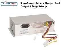 BCA Coachman Caravan Transformer Battery Charger Dual Output 3 Stage 20amp PO123