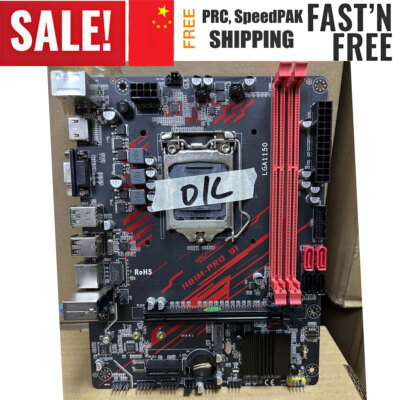 H81 Motherboard LGA 1150 DDR3 RAM with HDMI VGA Slot SATA