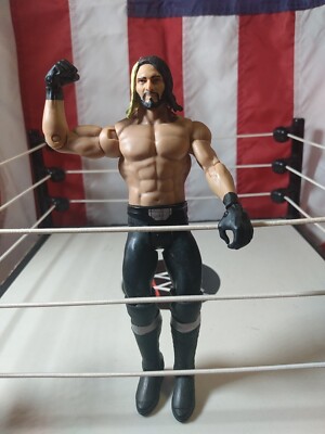 WWE 2012 Seth Rollins Mattel Basic Figure Wrestling Then Now Forever (Cut Hair)