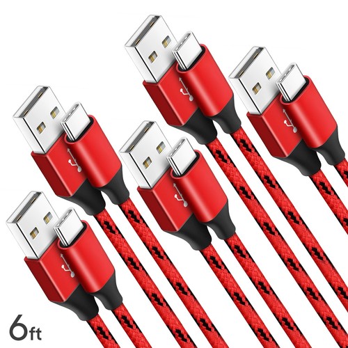 5 Pack Fast Charging Type C USB-C Cable For iPhone 16 15 Pro Max /Galaxy S24 S23 - Picture 3 of 12