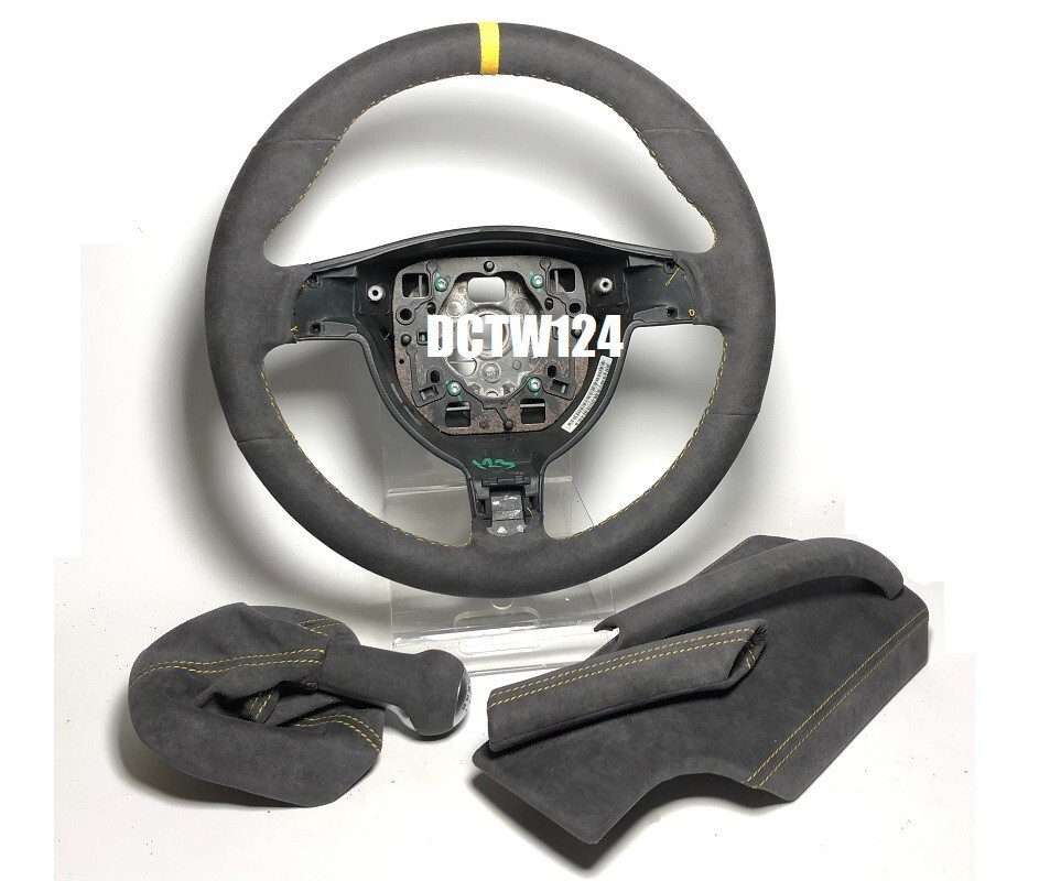 Alcantara steering wheel Porsche 997.1 987.1 interior PKG 9002 Dark Gray stitchi eBay