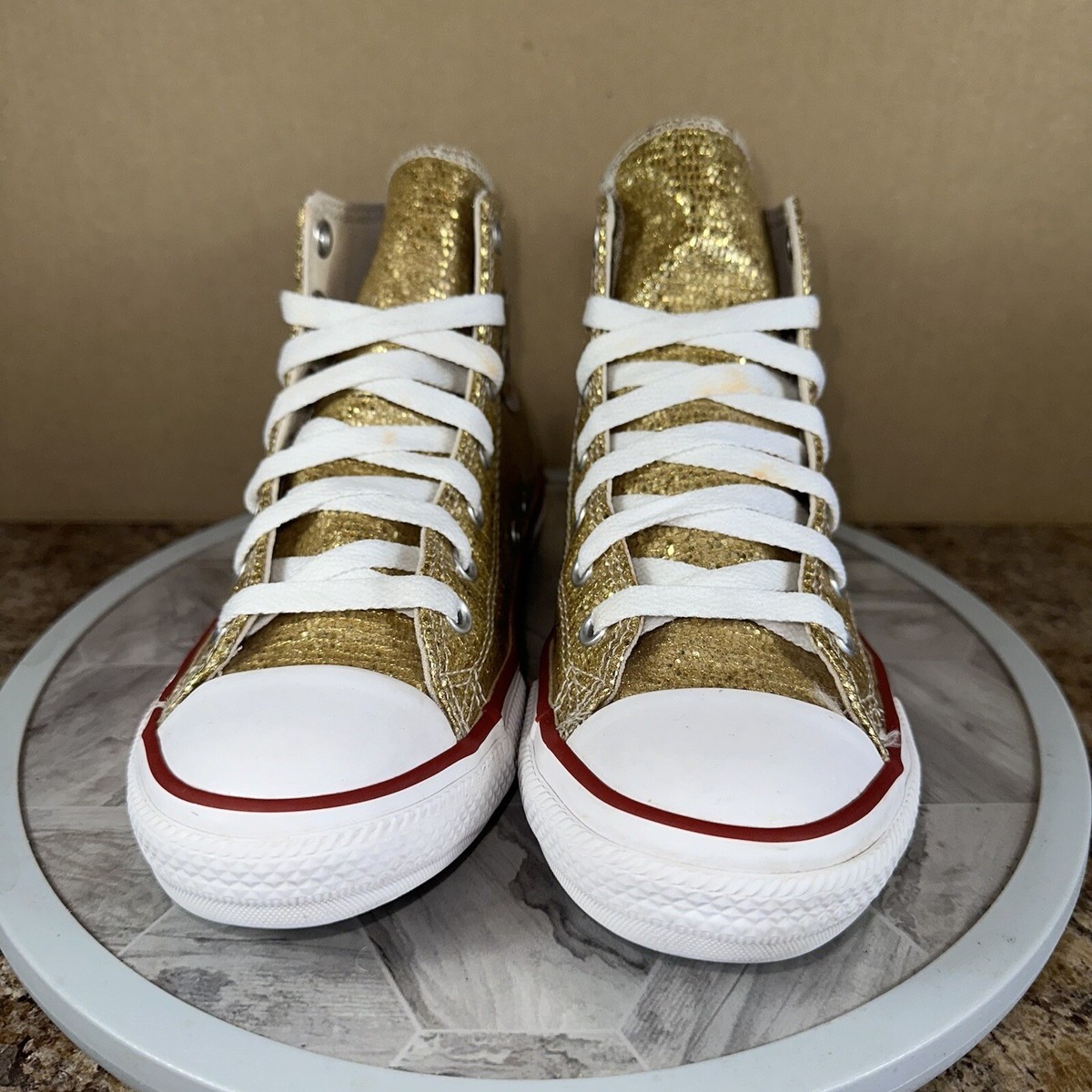 Gold Glitter Toddler Girl Gold Converse Converse Womens Junior