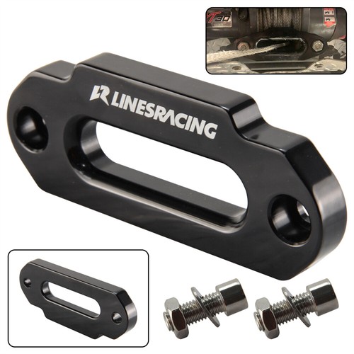 Black Hawse Fairlead 2000-3500 LBS ATV Winch 4 7/8" 124MM Mount Glossy Aluminum - Picture 2 of 10