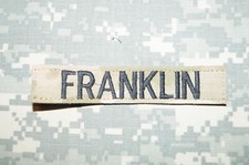 New US ARMY Name Tape OCP Pattern FRANKLIN Military Patch Authentic Perfect