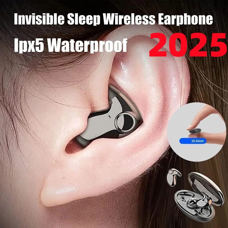 2025 Bluetooth Earbuds Headset TWS5.3 Wireless Earphone Invisible All Phone