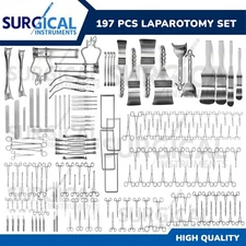 197 Pcs Laparotomy Set - Surgical Medical Instruments Stainless German grade