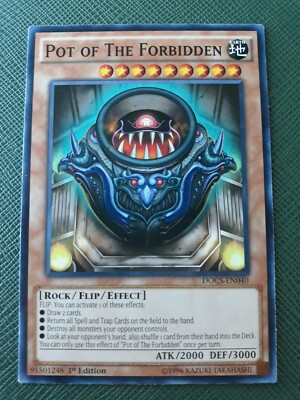 1x Pot of the Forbidden DOCS-EN040 1st Edition Near Mint YuGiOh! Card | eBay
