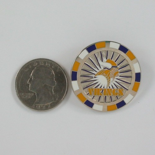 NFL Team Casino Poker Chip Lapel Hat Pin - Officially Licensed - Pick your Team - Picture 35 of 51