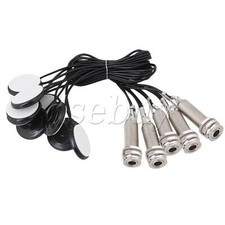 5PCS Black Piezo Contact Microphone Pickups for Guitar Violin Mandolin