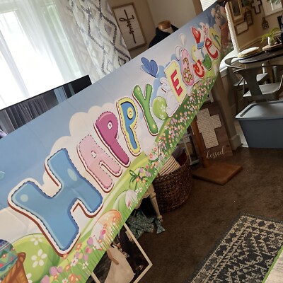 10ft Happy Easter Banner 