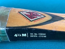 vtg black TAD DAVIS CROSS GRAIN LAMINATED wood tennis racquet 23 ply cloth butt