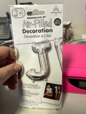 Anagram Letter "J" Silver Minishape 16" Foil Balloon New 