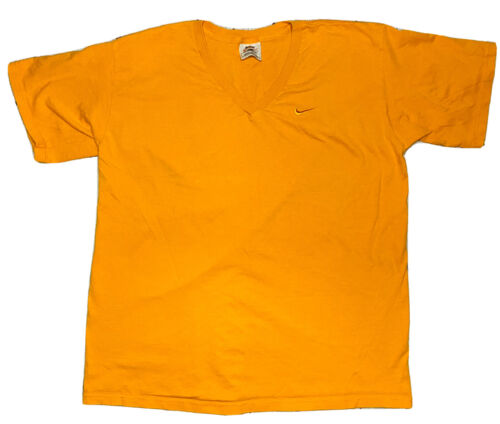 *VINTAGE* Nike Men's Orange V-Neck Shirt; Made in USA; Size L | eBay