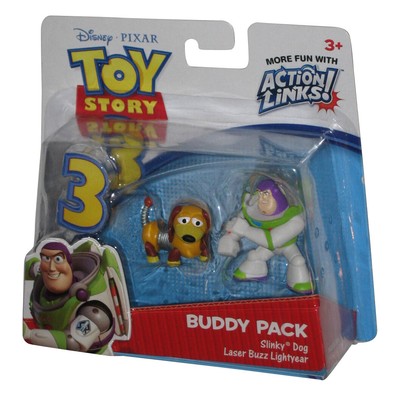 Toy Story 3 Buddy Pack Slinky Dog & Laser Buzz Lightyear Action Links Figure Set