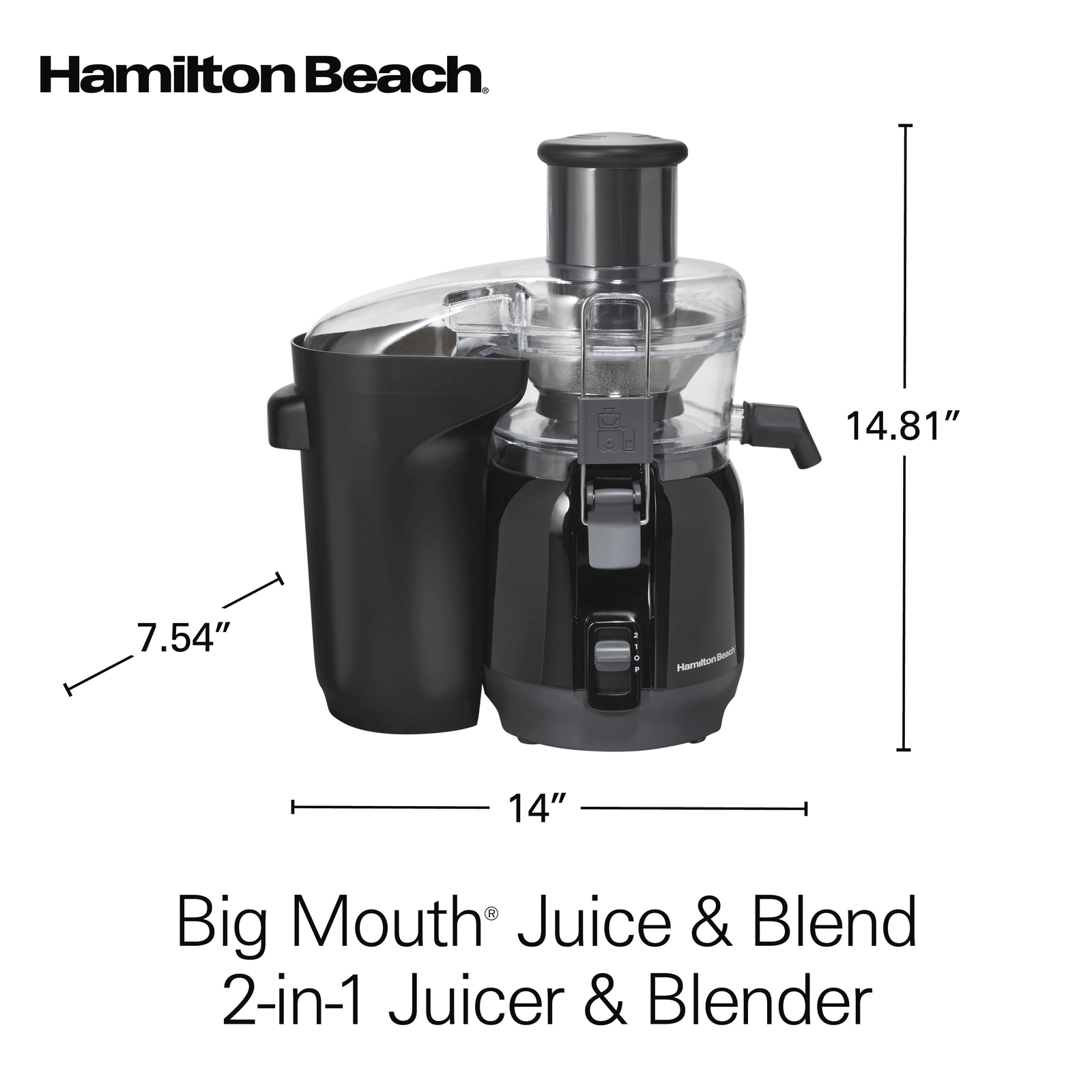 Big Mouth Juice & Blend 2-in-1 Juicer and Blender, 67970
