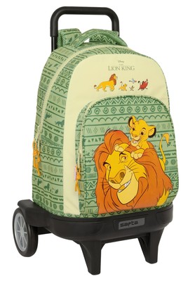 Safta Mufasa Großer Rucksack mit Rädern kompakt abnehmbar ideal für Kinder ve...