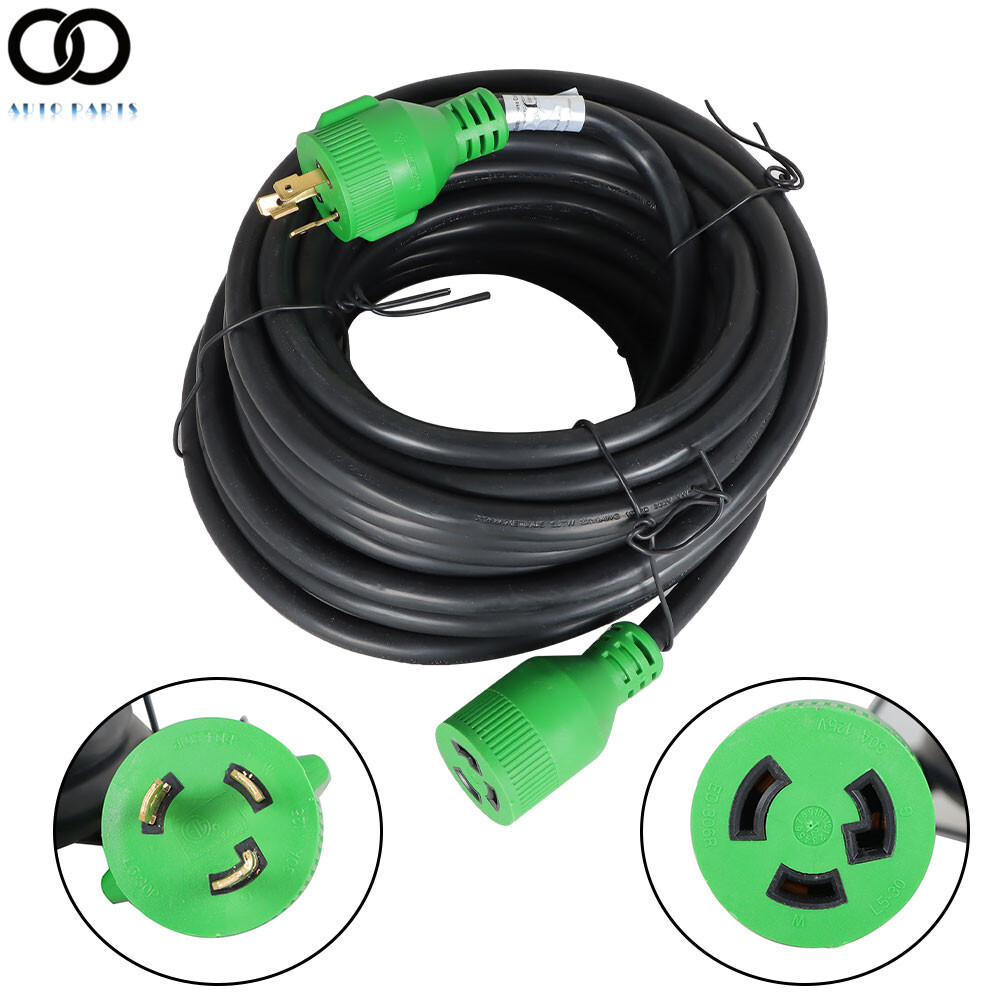 10100ft RV Power Cord 30 Amp Extension Cord 3 Prong L530P to L530R
