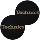 Slipmats Technics Black Logo Gold 1 Pair 0020101711