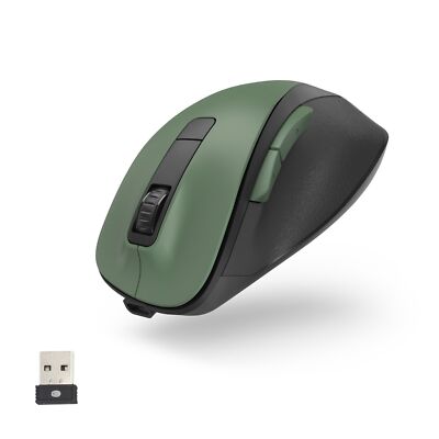 Hama MW-500 Recharge kabellose Funk-Maus mit Akku, USB, LED, 6 Tasten 1600 DPI