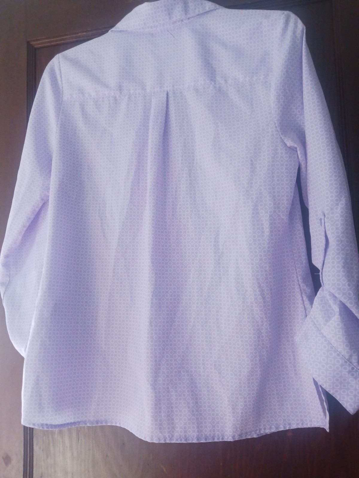 Studio Works Lavender Geometric Pattern Lomg slee… - image 2