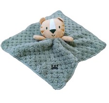 Baby Starters Baby Blanket Tiger Lovey Green Plush Security Rashti 9.5" x 9.5"