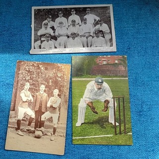 16 Original frühe Sportkarten Fußball Kricket Schach Boxen etc.