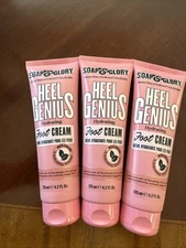 3 Pack Soap & Glory Heel Genius Hydrating Cooling Foot Cream 125ml/4.2oz.