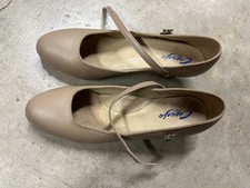 Women  s Capezio Tan Tap Shoes Size 5 With 2  Heel, Tele Tone Aluminum Tap