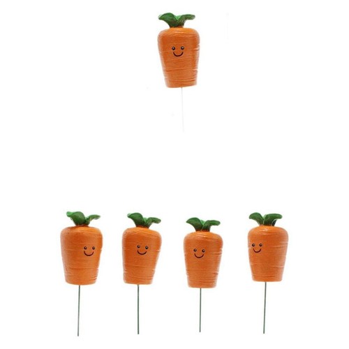 5 pezzi Miniature Carote artificiali Decori Statue carine per casa delle