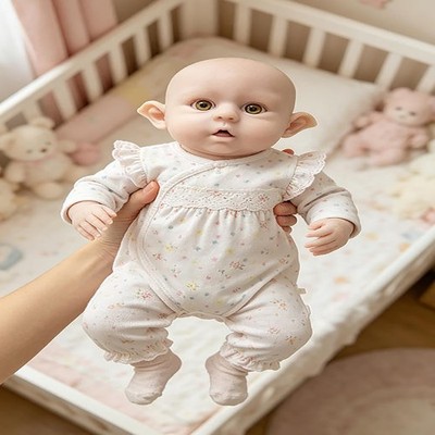 NEW 16 in Eif Reborn Dolls Full Body Silicone Baby Girl Doll Can Take Pacifier