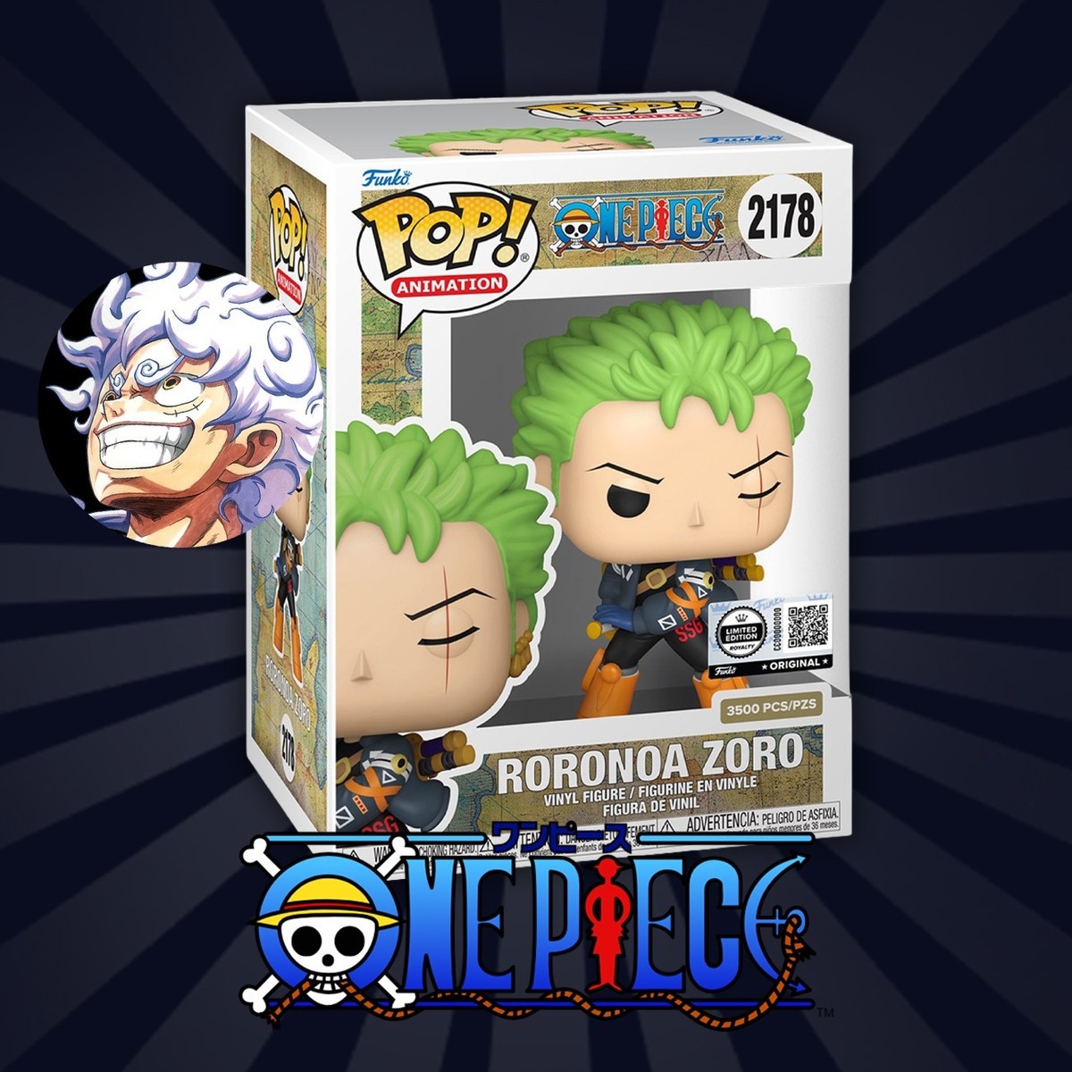 Funko Pop! One Piece Roronoa Zoro Royalty Limited 3500 Edition