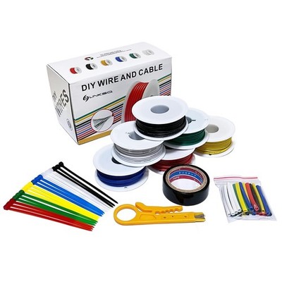26AWG Stranded Wire Spool 32.8FT (10m) Each 6 Colors Flexible 26 Gauge Silico...